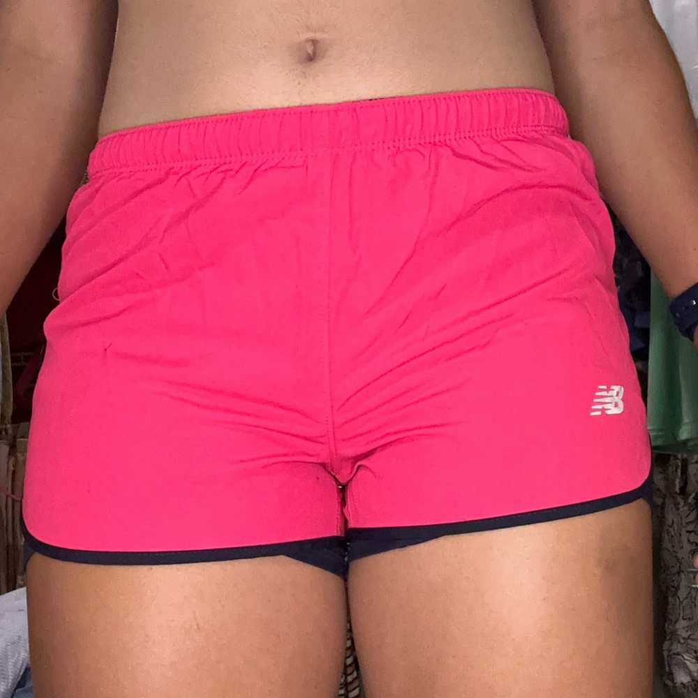 New Balance Pink and Blue Athletic Shorts